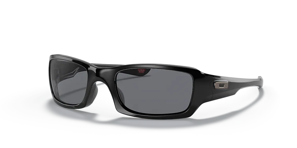 Oakley Fives Squared Polished Black Sunglasses 9238 04 54