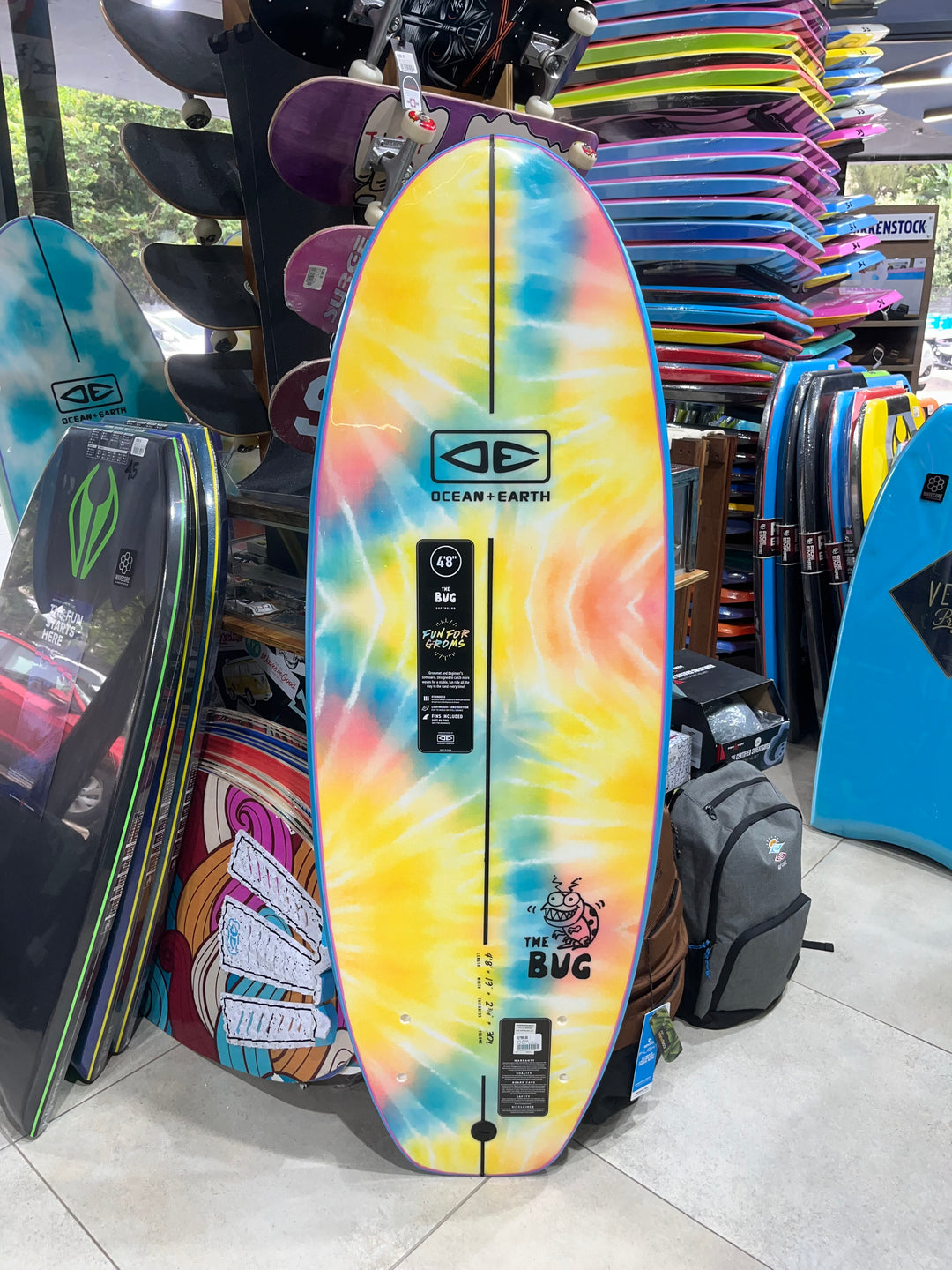 Ocean & Earth Bug Soft Top Surfboard 4' 8